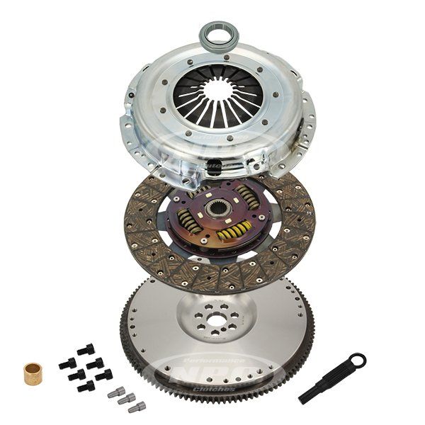NPC Super Heavy Duty Organic Clutch & Flywheel Package (Standard Weight 15kg Flywheel) - TD42 TURBO/T