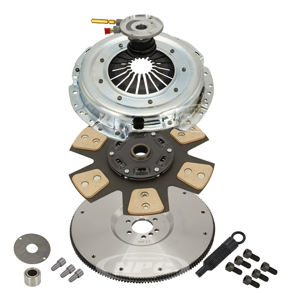 NPC Super Heavy Duty Button Clutch & Flywheel Package (firm pedal feel) - Holden LS