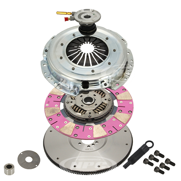 NPC Super Heavy Duty Cushion Button Clutch & Flywheel Package (firm pedal feel) - Holden LS