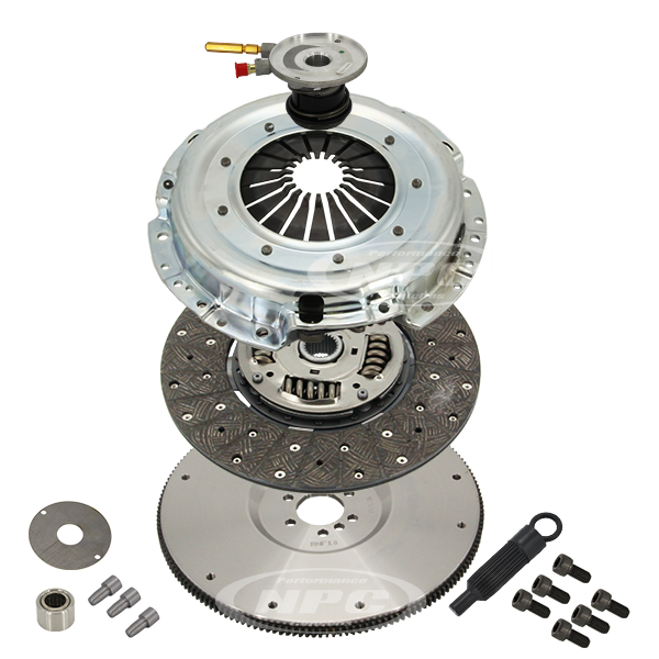 NPC Super Heavy Duty Organic Clutch & Flywheel Package (firm pedal feel) - Holden LS