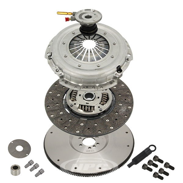 NPC Heavy Duty Organic Clutch & Flywheel Package (light pedal feel) - Holden LS