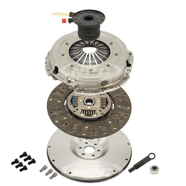 NPC Heavy Duty Organic Clutch & Flywheel Package (light pedal feel) - BA-BF Barra Turbo