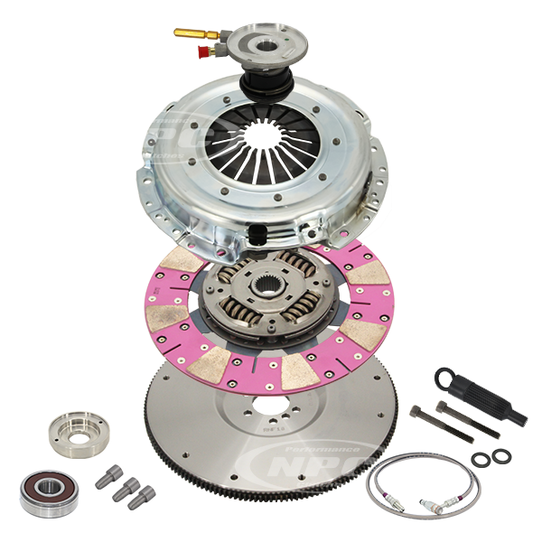 NPC Super Heavy Duty Cushion Button Clutch & Flywheel Package (firm pedal feel) - VE V8