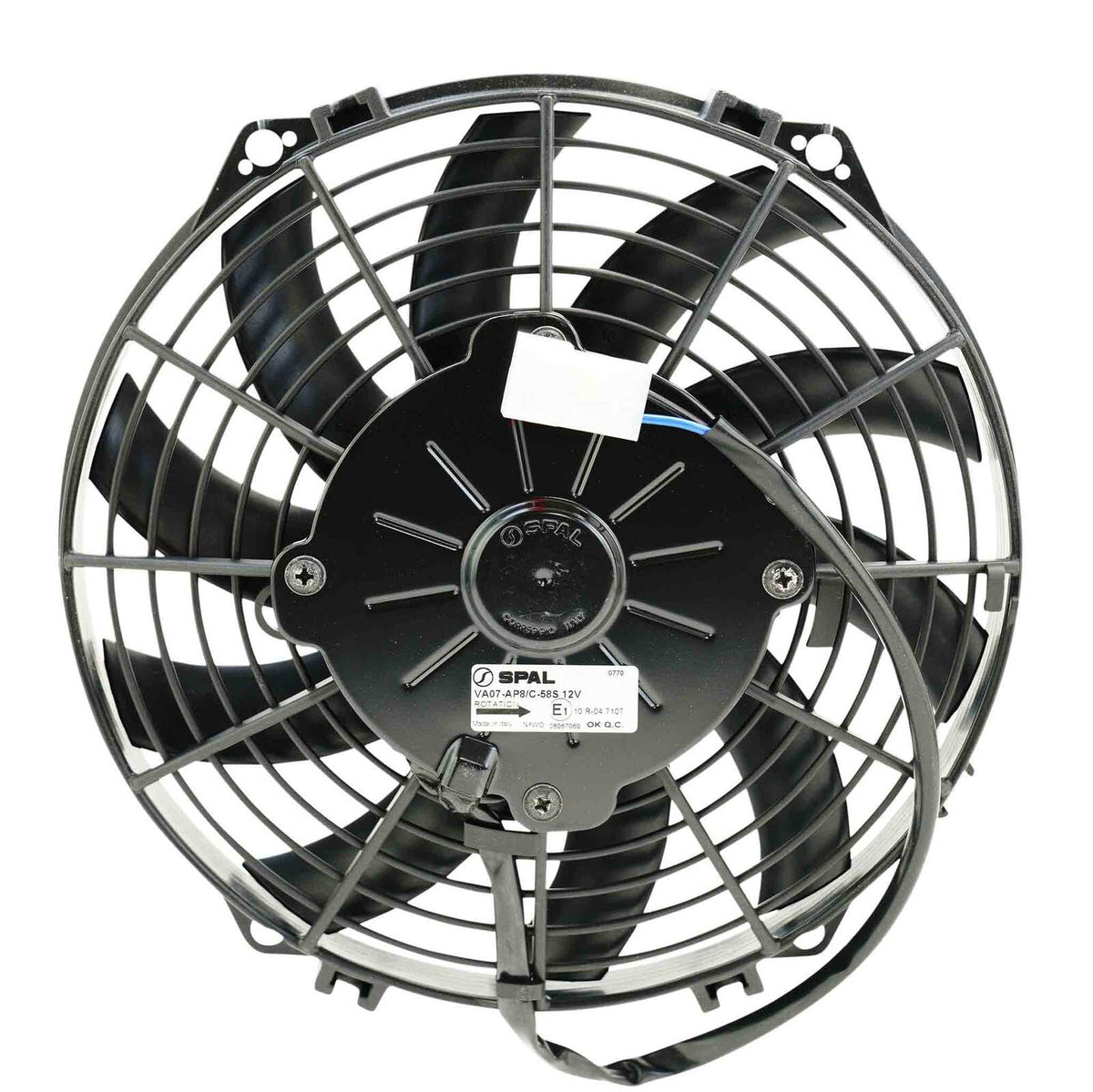 PWR 09" Fan Skew Blade Push 12V - 590CFM - 52mm Deep