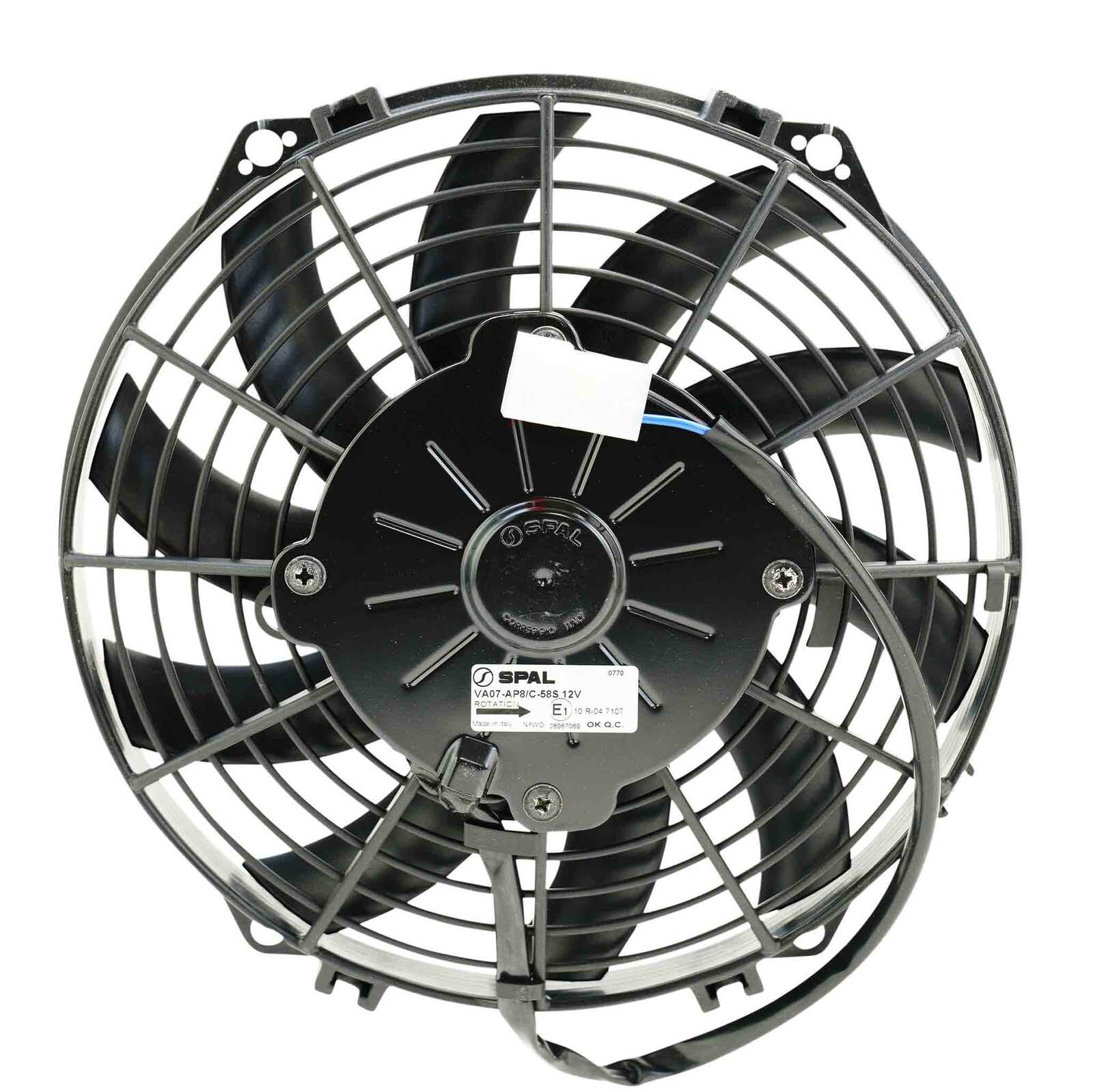 PWR 09" Fan Skew Blade Push 12V - 590CFM - 52mm Deep