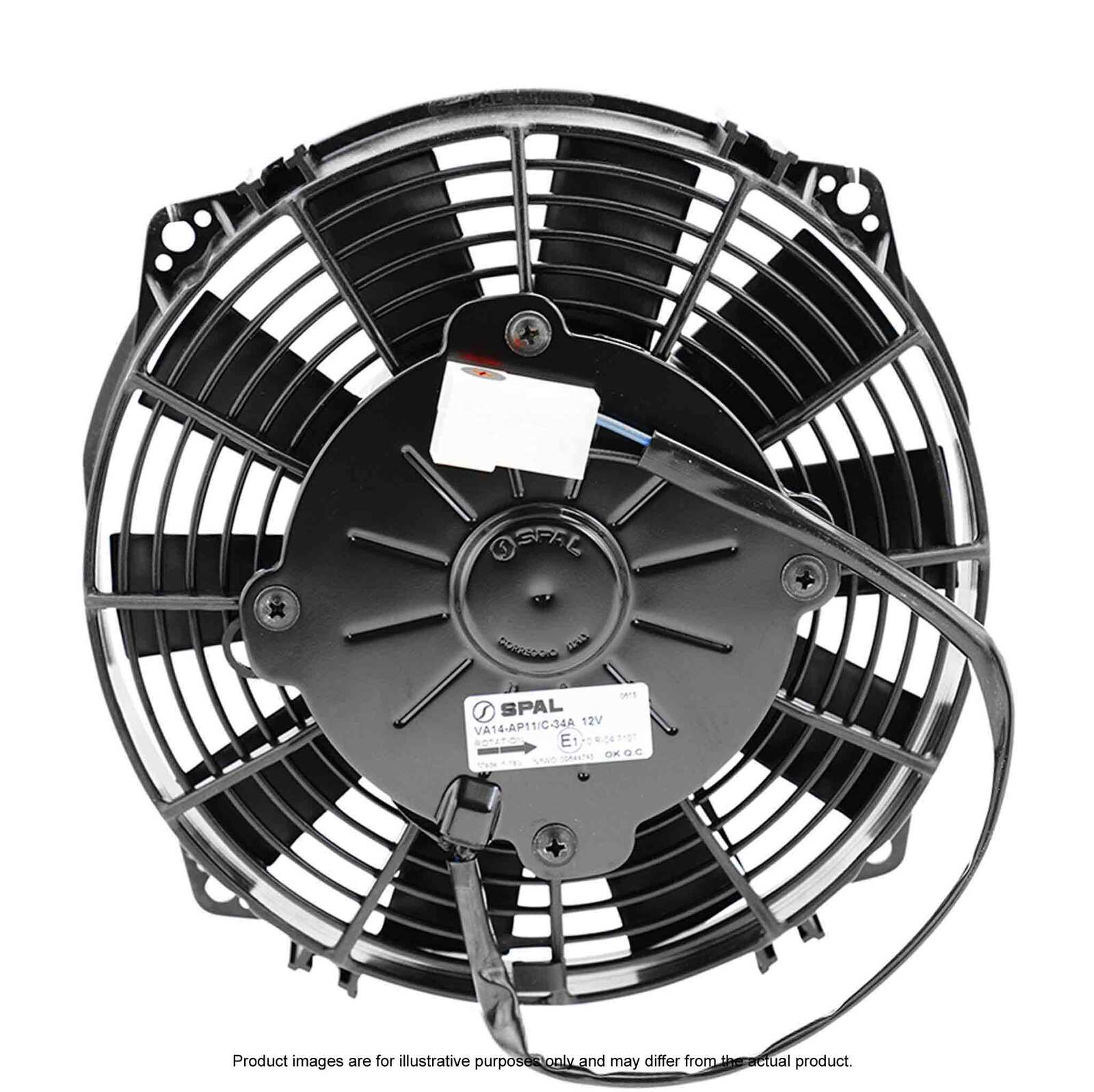 PWR 09" Fan Straight Blade Pull 12V - 596CFM - 52mm Deep