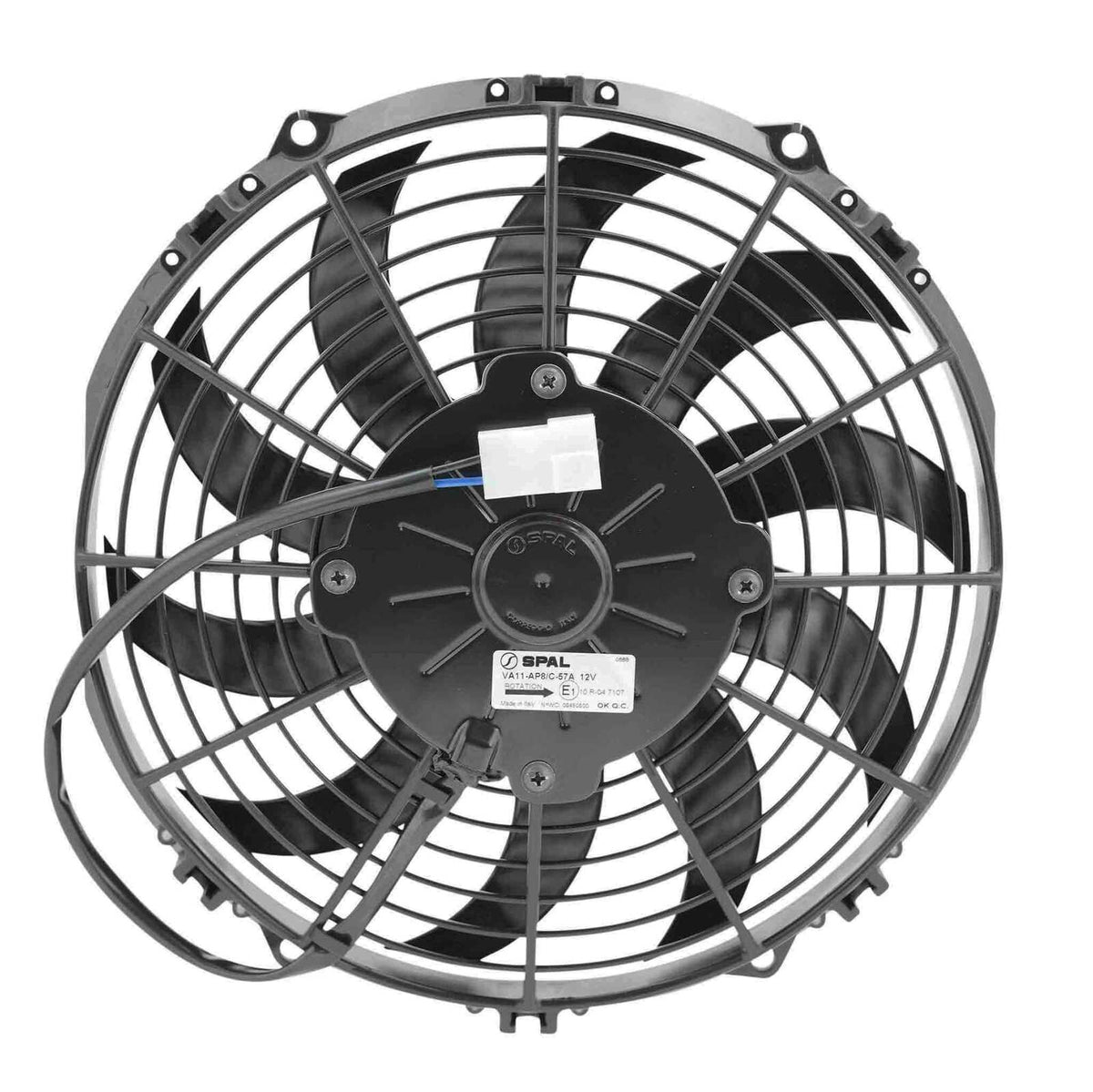 PWR 10" Fan Skew Blade Pull 12V - 708CFM - 52mm Deep