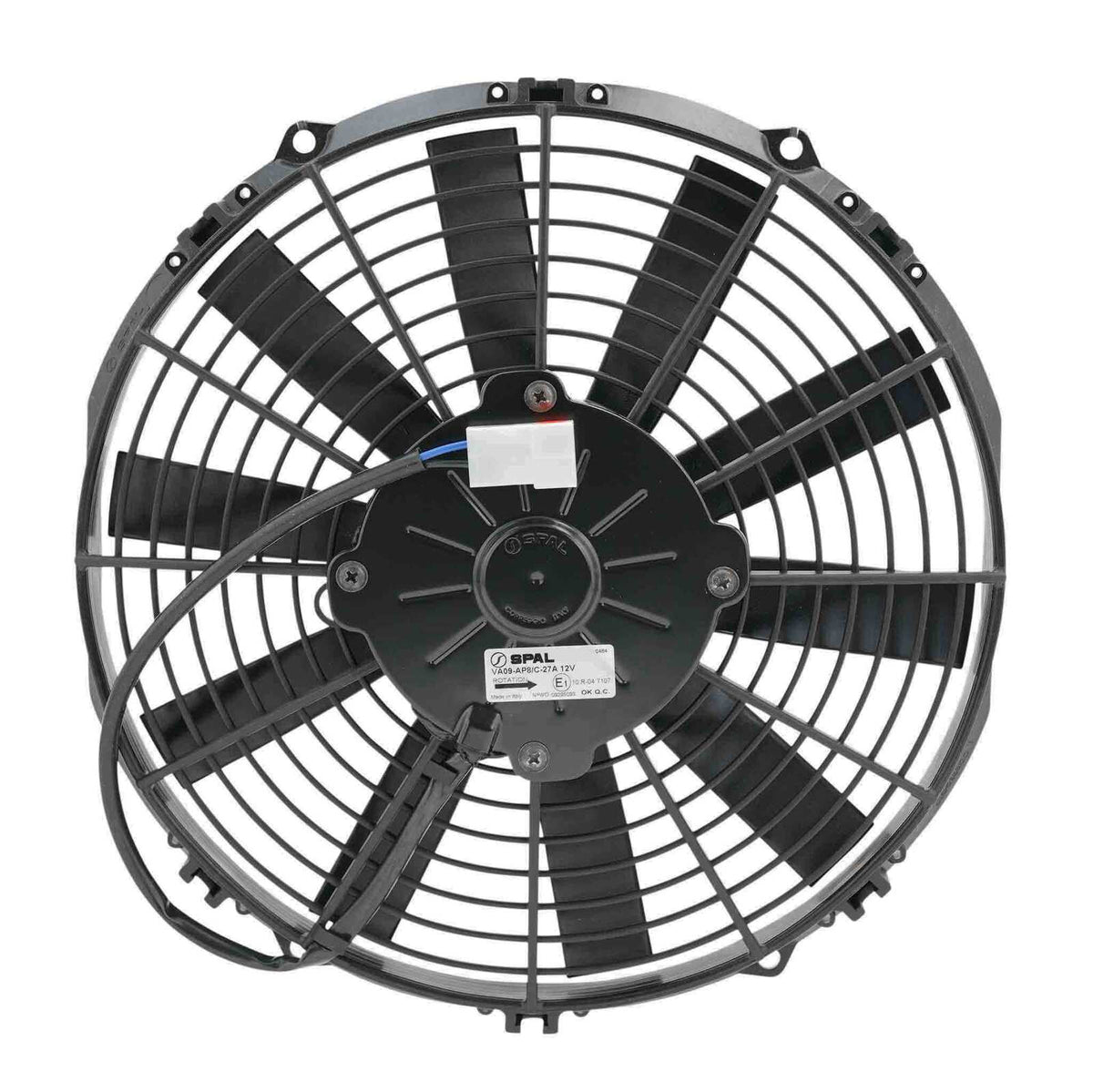 PWR 11" Fan Straight Blade Pull 12V - 755CFM - 52mm Deep