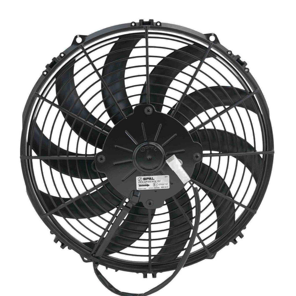 PWR 12" Fan Skew Blade Push 12V - 938CFM - 52mm Deep