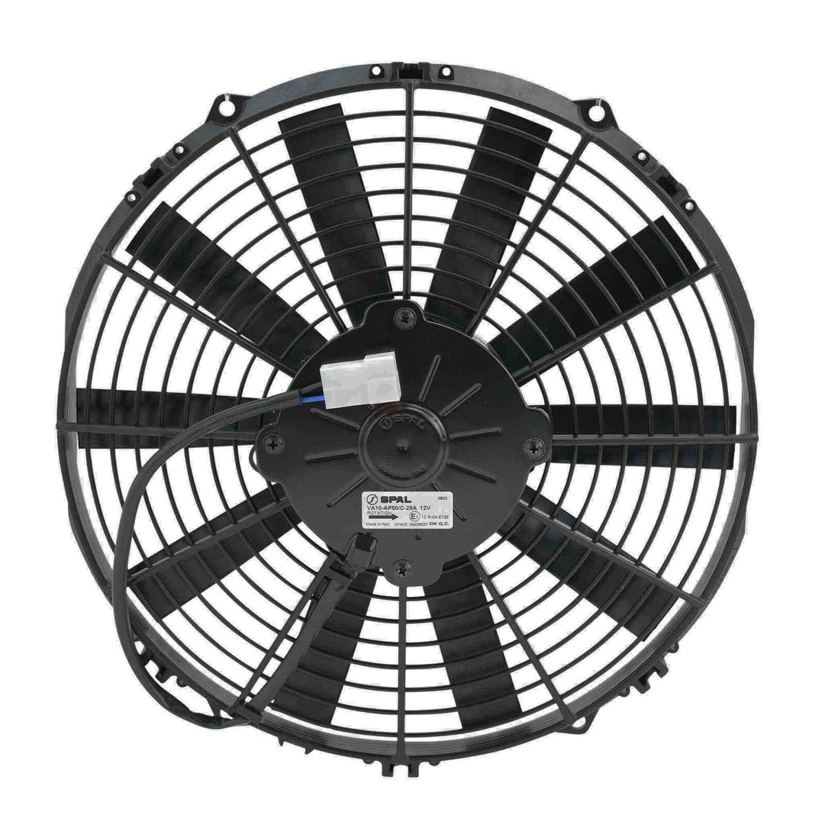PWR 12" Fan Straight Blade Pull 12V - 1097CFM - 62mm Deep