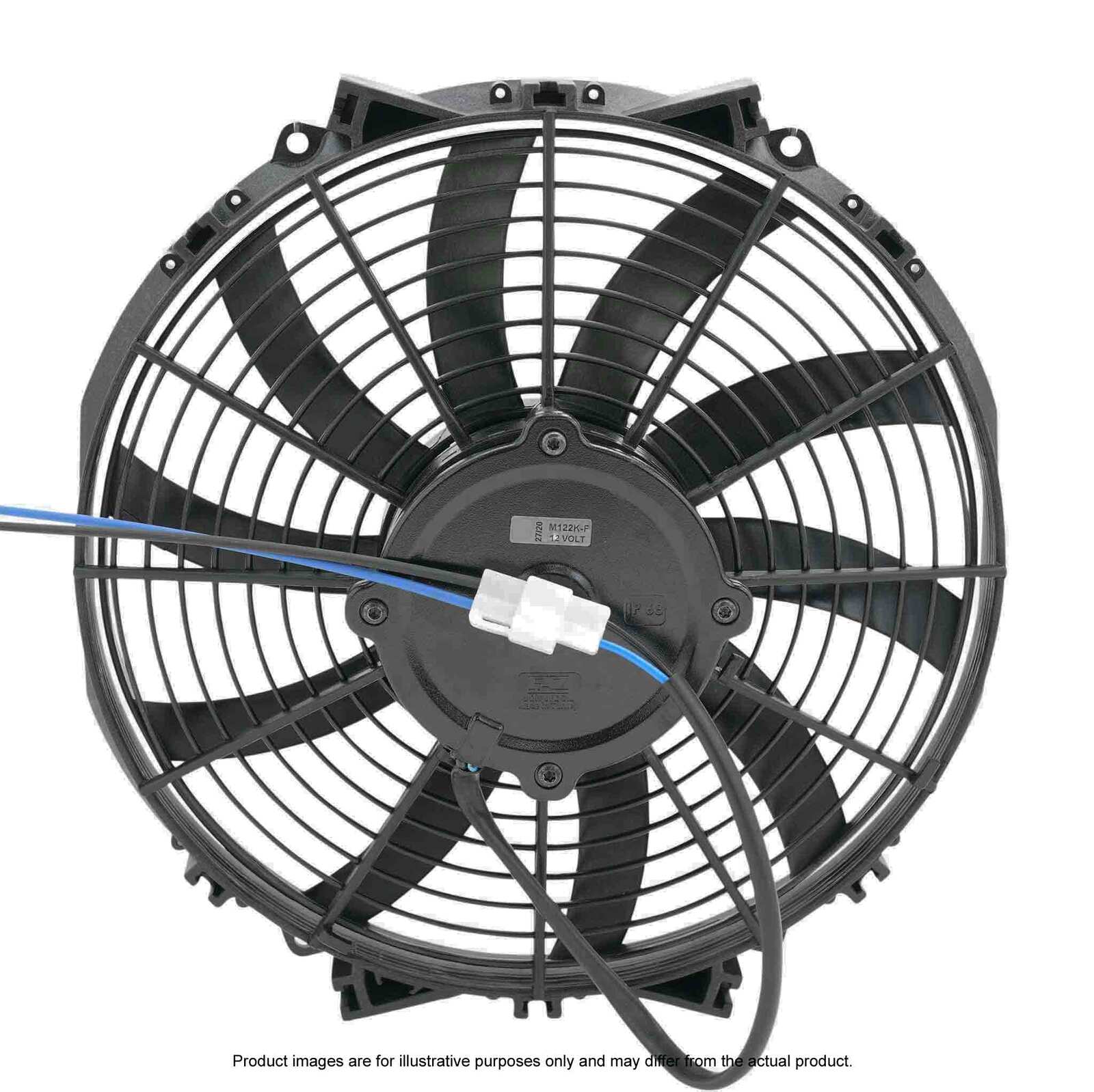 PWR 13" Fan Skew Blade Pull 12V - 1710CFM - 87mm Deep