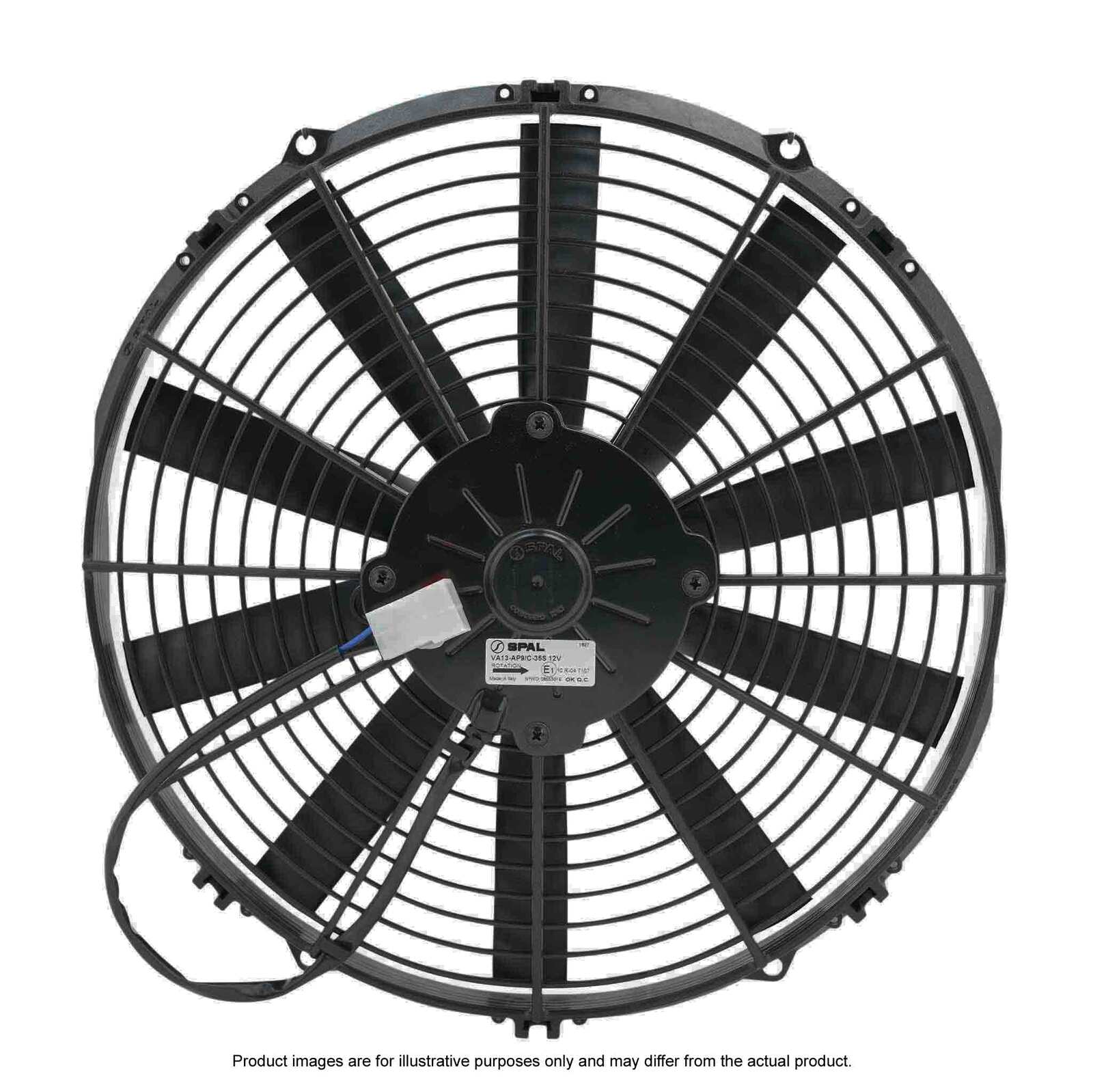 PWR 13" Fan Straight Blade Pull 12V - 962CFM - 52mm Deep