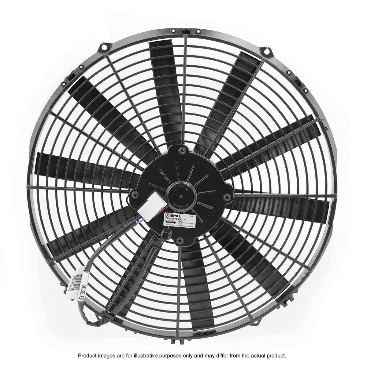 PWR 16" Fan Straight Blade Push 12V - 1505CFM - 62mm Deep