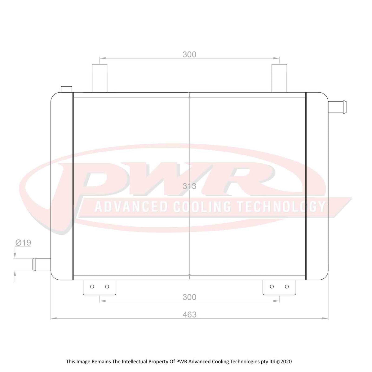 PWR 26mm Heat Exchanger - Holden Monaro V2 CV8 01-02