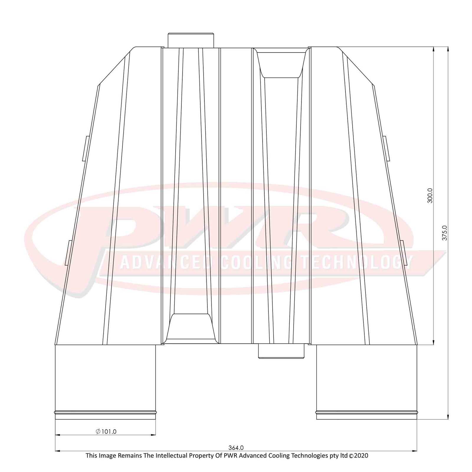 PWR UNIVERSAL ELITE 3000 Water To Air Intercooler