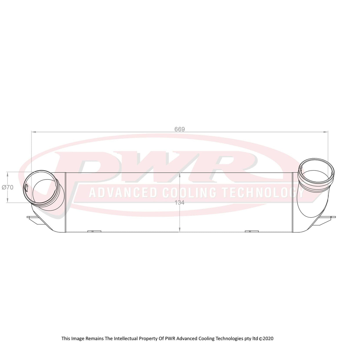 PWR 116mm Intercooler - OEM Fit - BMW 1M E82 11-12