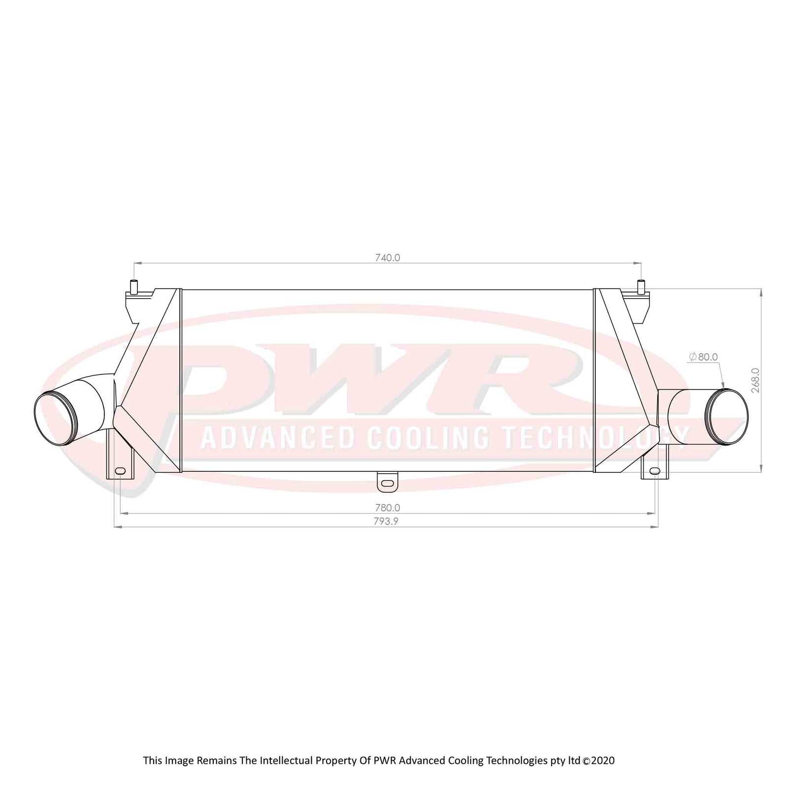 PWR 81mm Intercooler - Nissan Skyline R32/R33 GTR 89-98