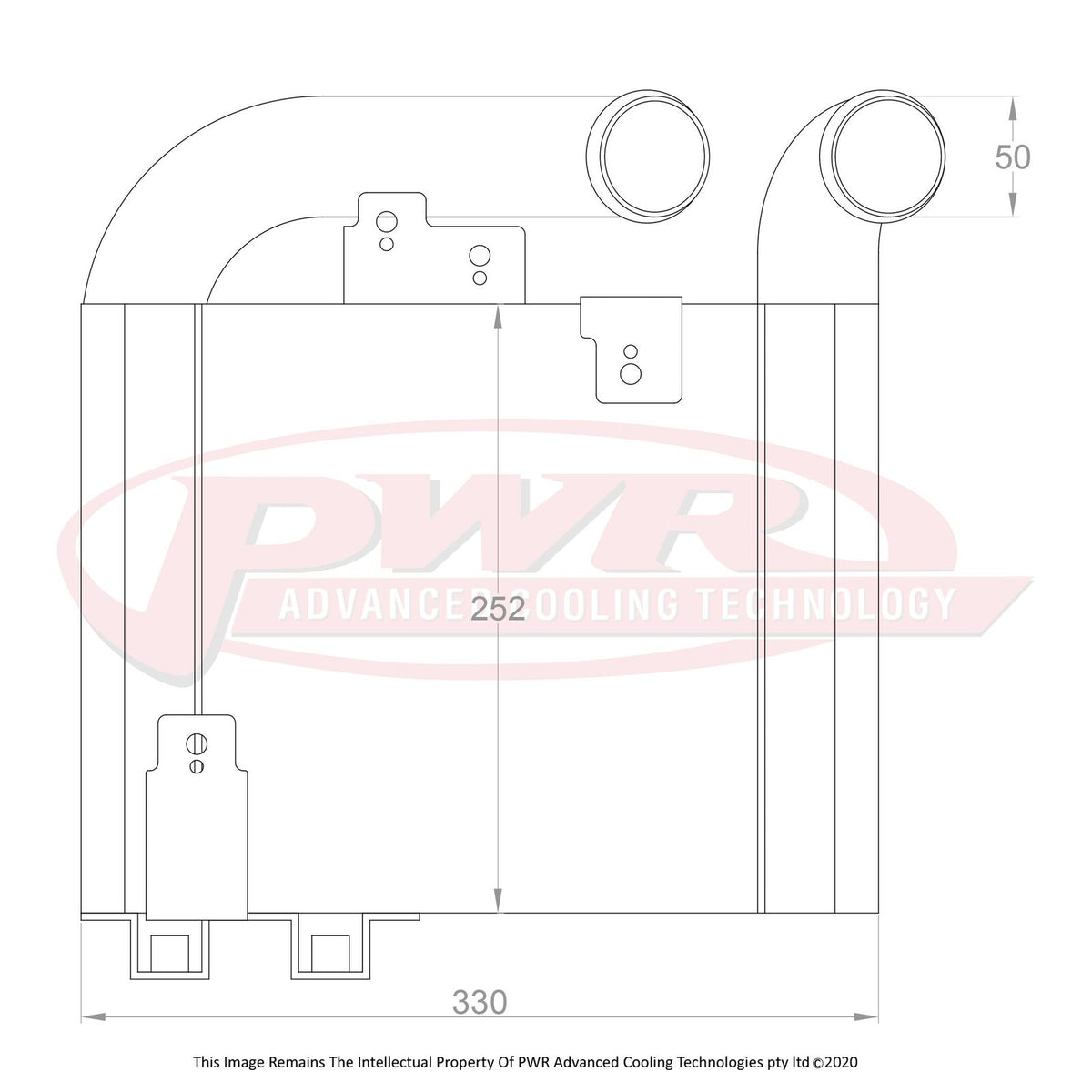 PWR 68mm Intercooler - Toyota MR2 SW20 89-99