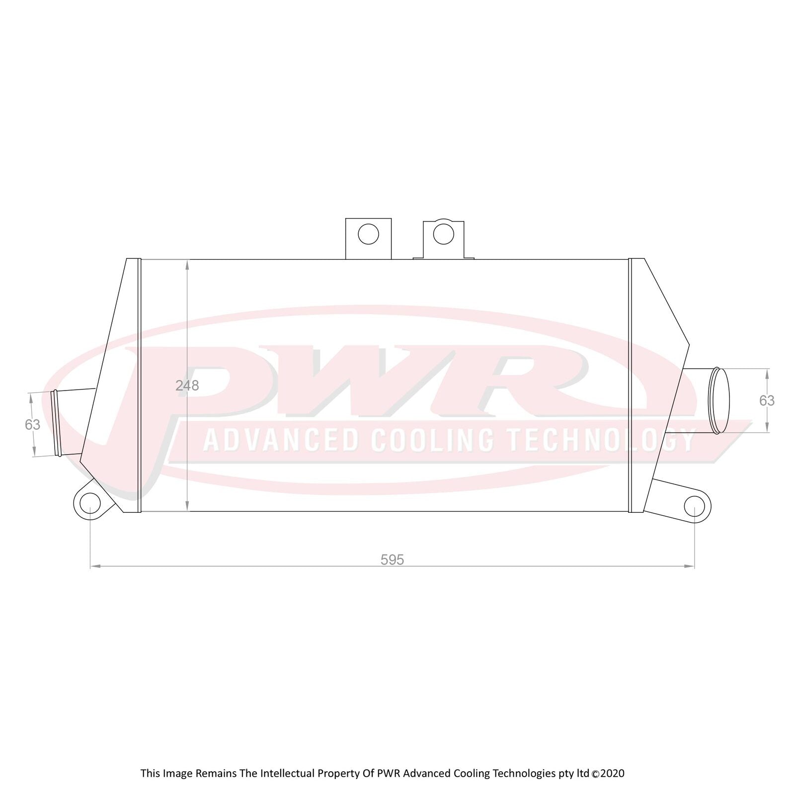 PWR 68mm Intercooler - Mitsubishi Evo 2-3 94-96