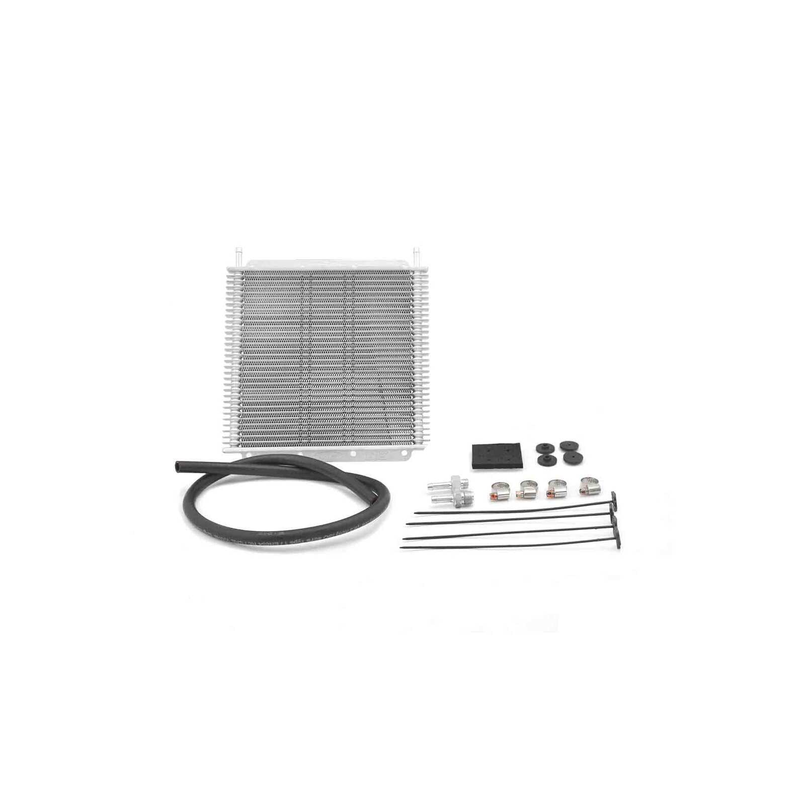 PWR Trans Oil Cooler Kit - 280 x 255 x 19mm - 5/16" Hose Barb