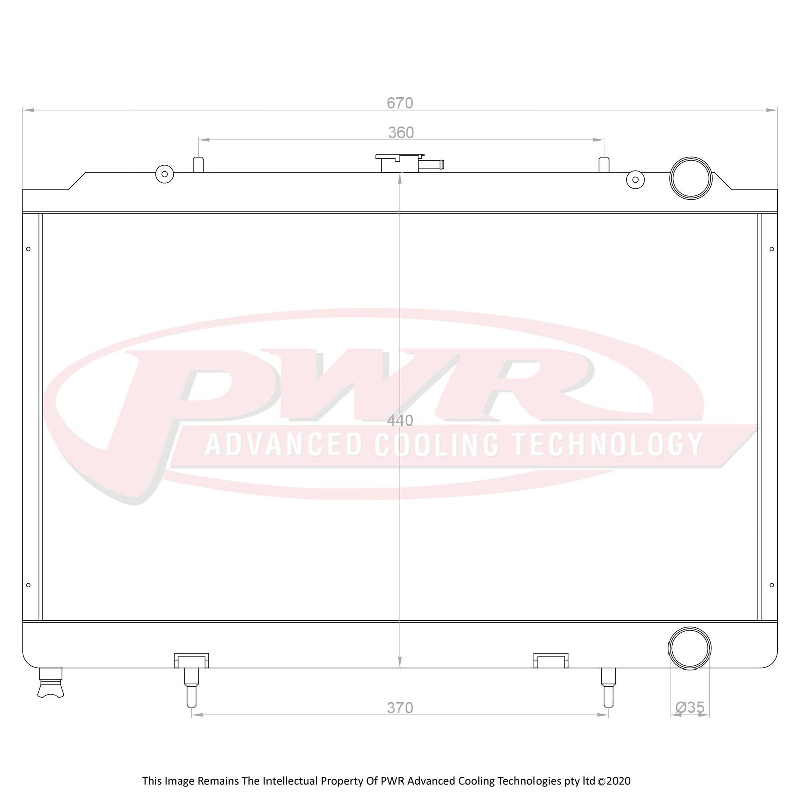 PWR 42mm Radiator - Silivia 180SX S13 CA18/DET 88-90