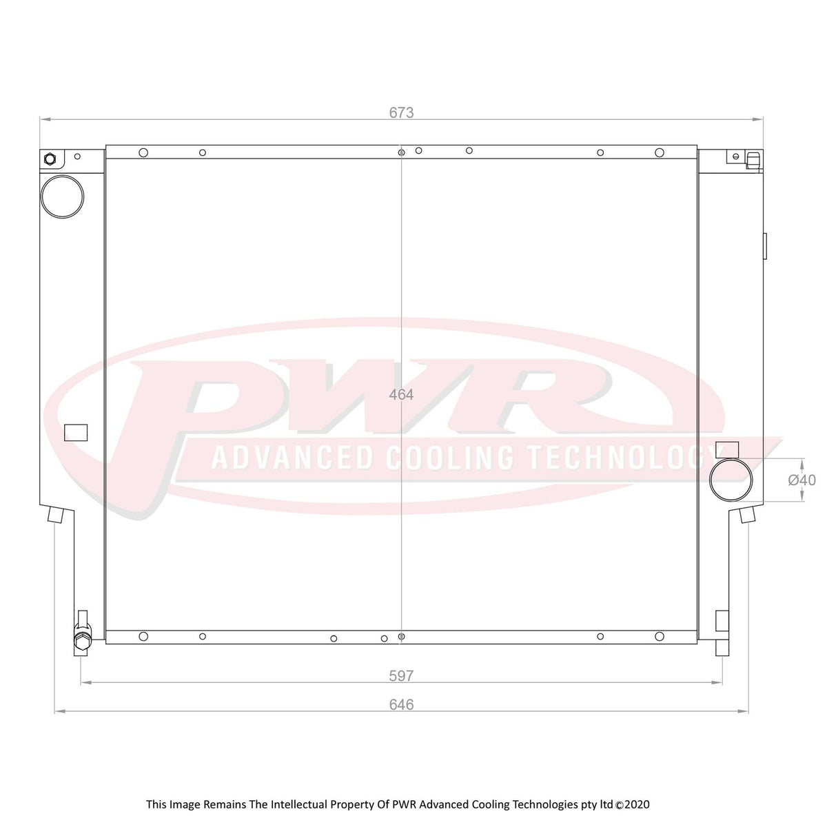 PWR 42mm Radiator - BMW M3 E36 92-98