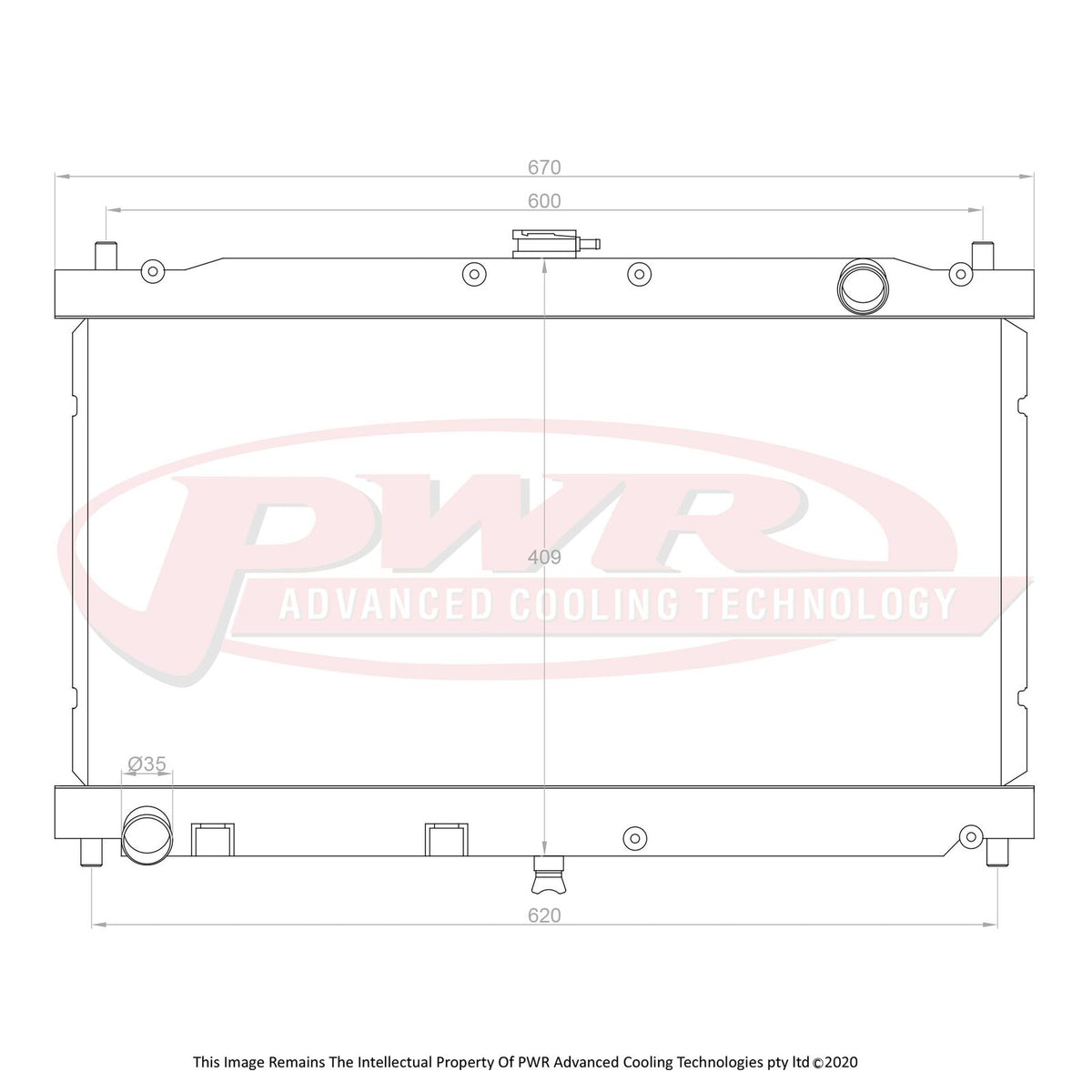 PWR 42mm Radiator - Mazda MX-5 NB 1.6L/1.8L 98-05