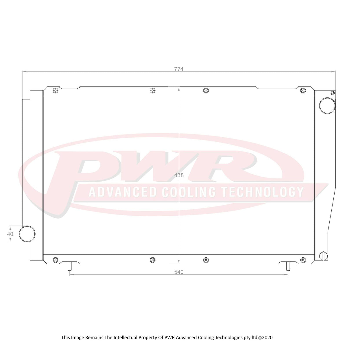 PWR 42mm Radiator - Subaru WRX 2.0L/2.5L 92-00