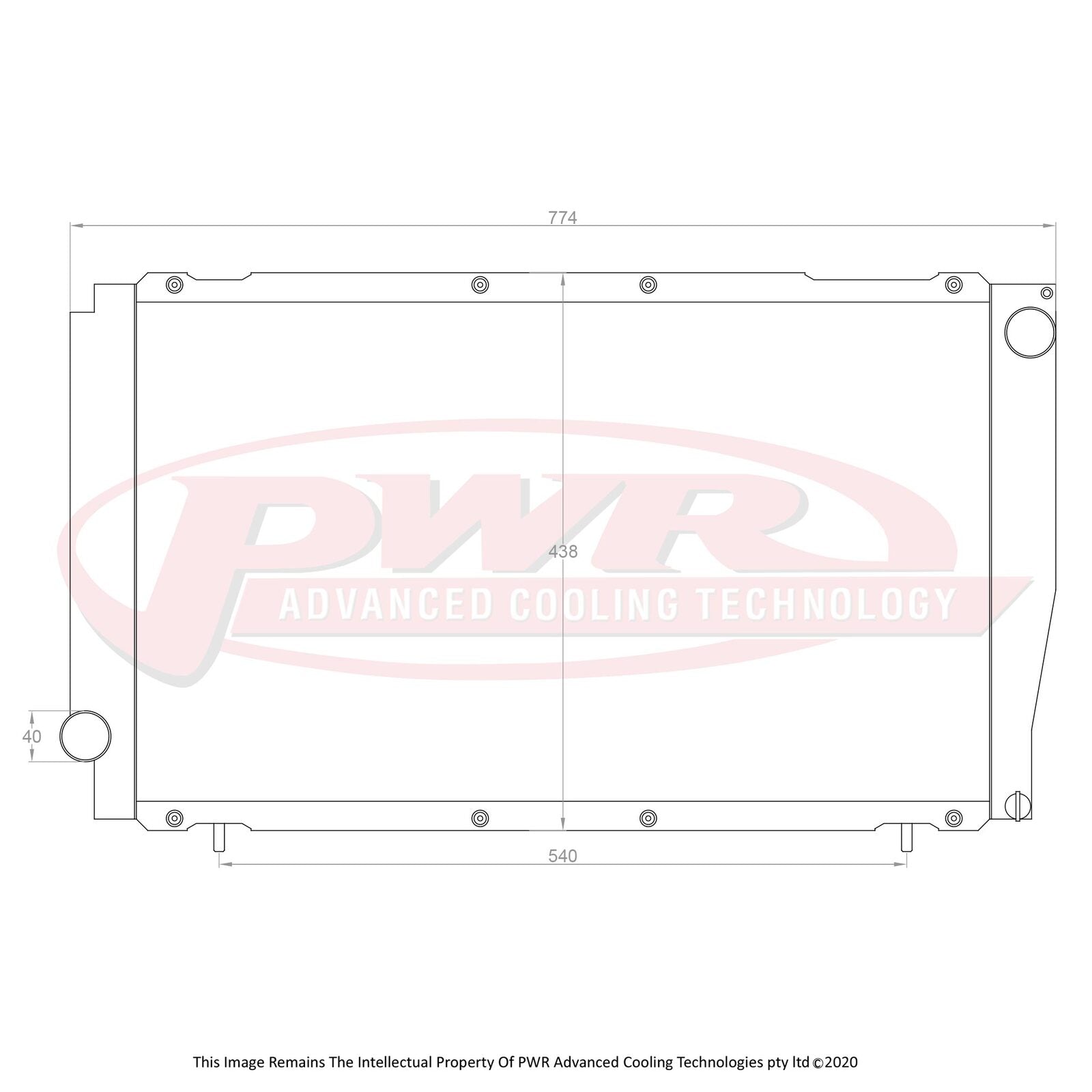PWR 42mm Radiator - Subaru WRX 2.0L/2.5L 92-00