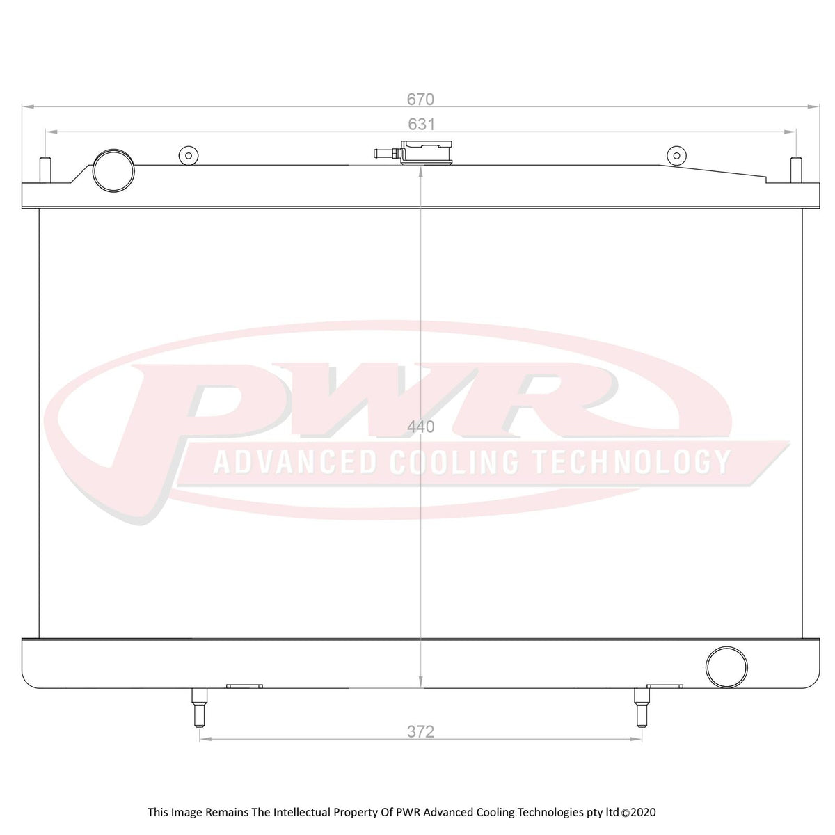 PWR 42mm Radiator - Nissan Silvia 200SX S14/S15 SR20/DET 93-02