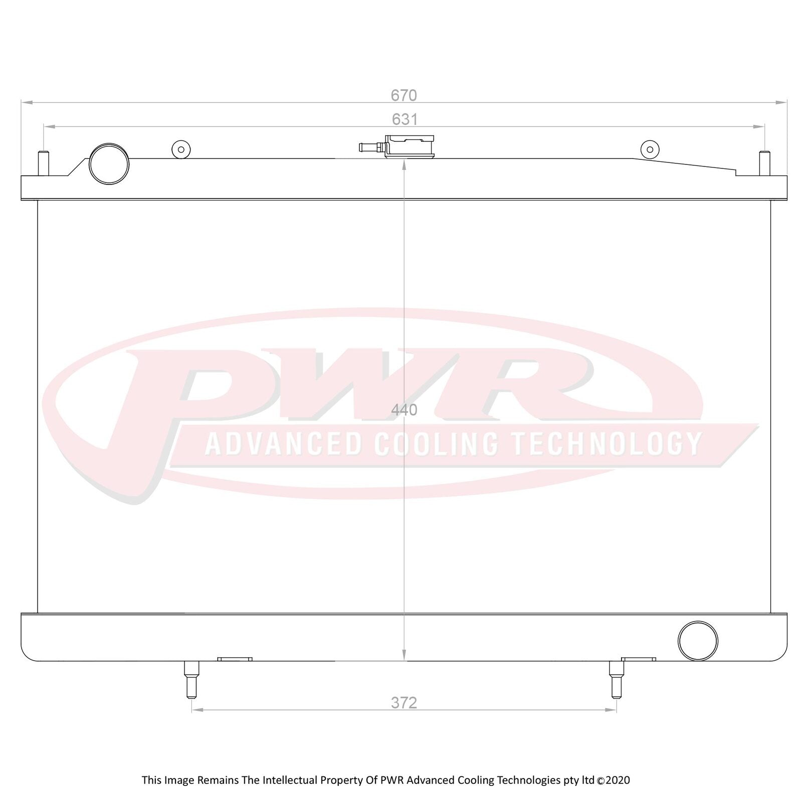 PWR 42mm Radiator - Nissan Silvia 200SX S14/S15 SR20/DET 93-02