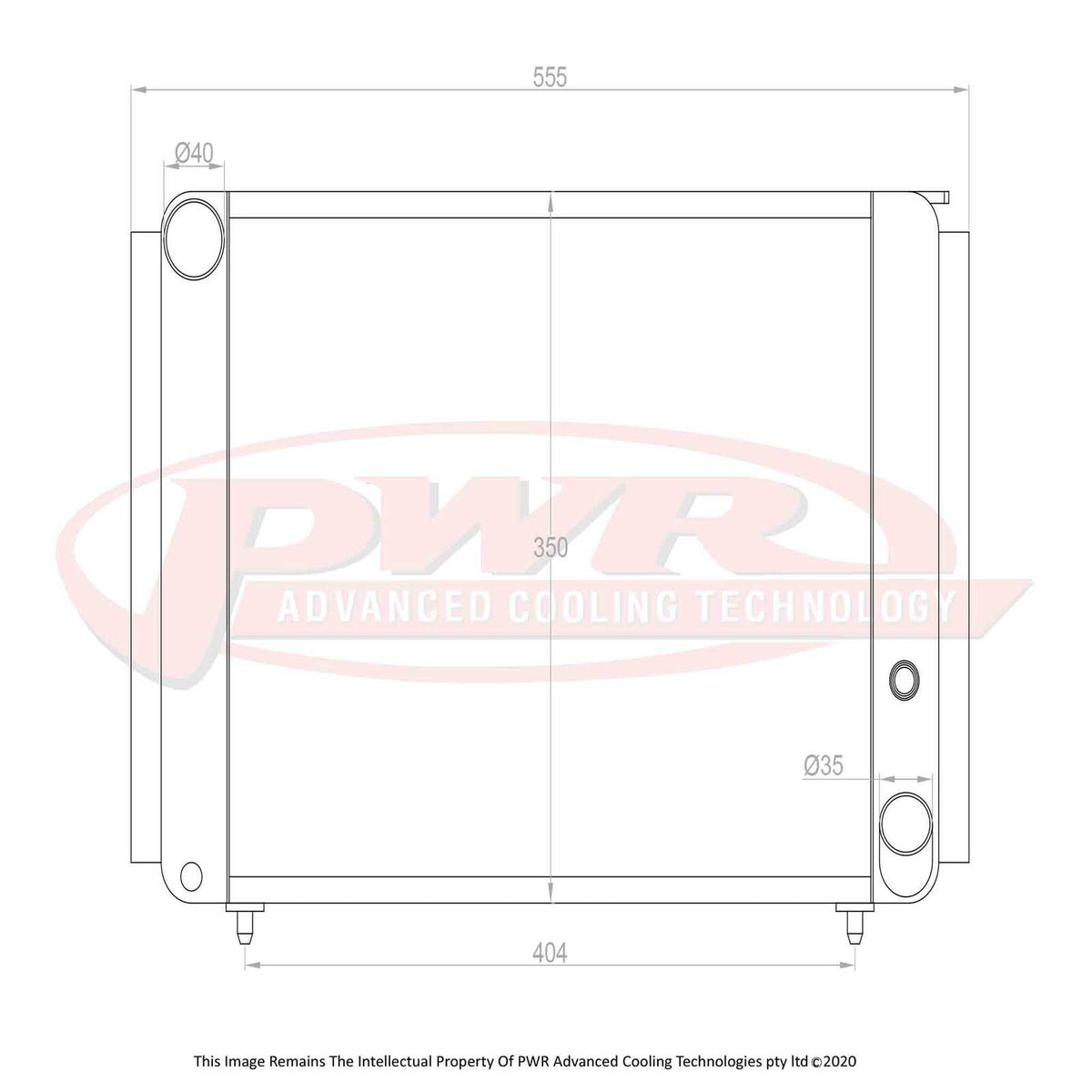 PWR 55mm Radiator - Lotus Elan 62-73