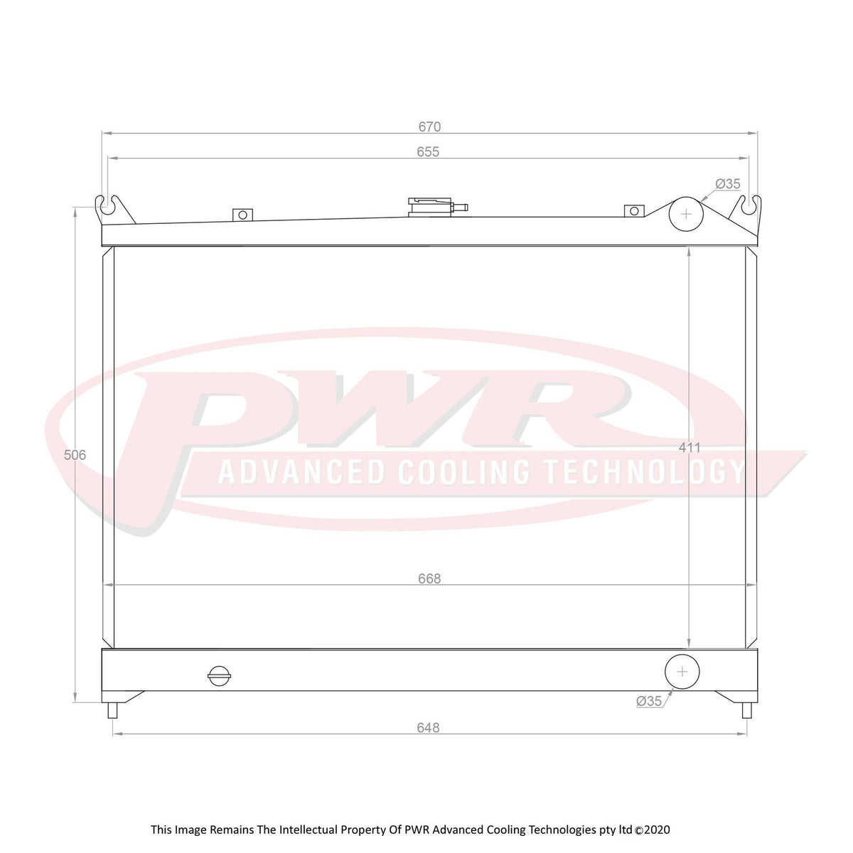 PWR 42mm Radiator - Nissan Skyline R31 RB30 85-90