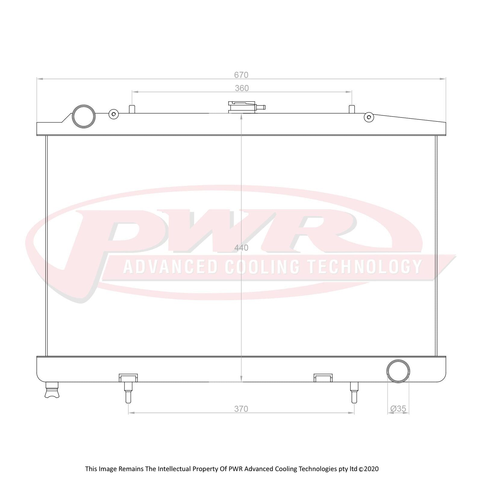 PWR 55mm Radiator - Nissan Silvia 180SX S13 SR20/DET 90-94