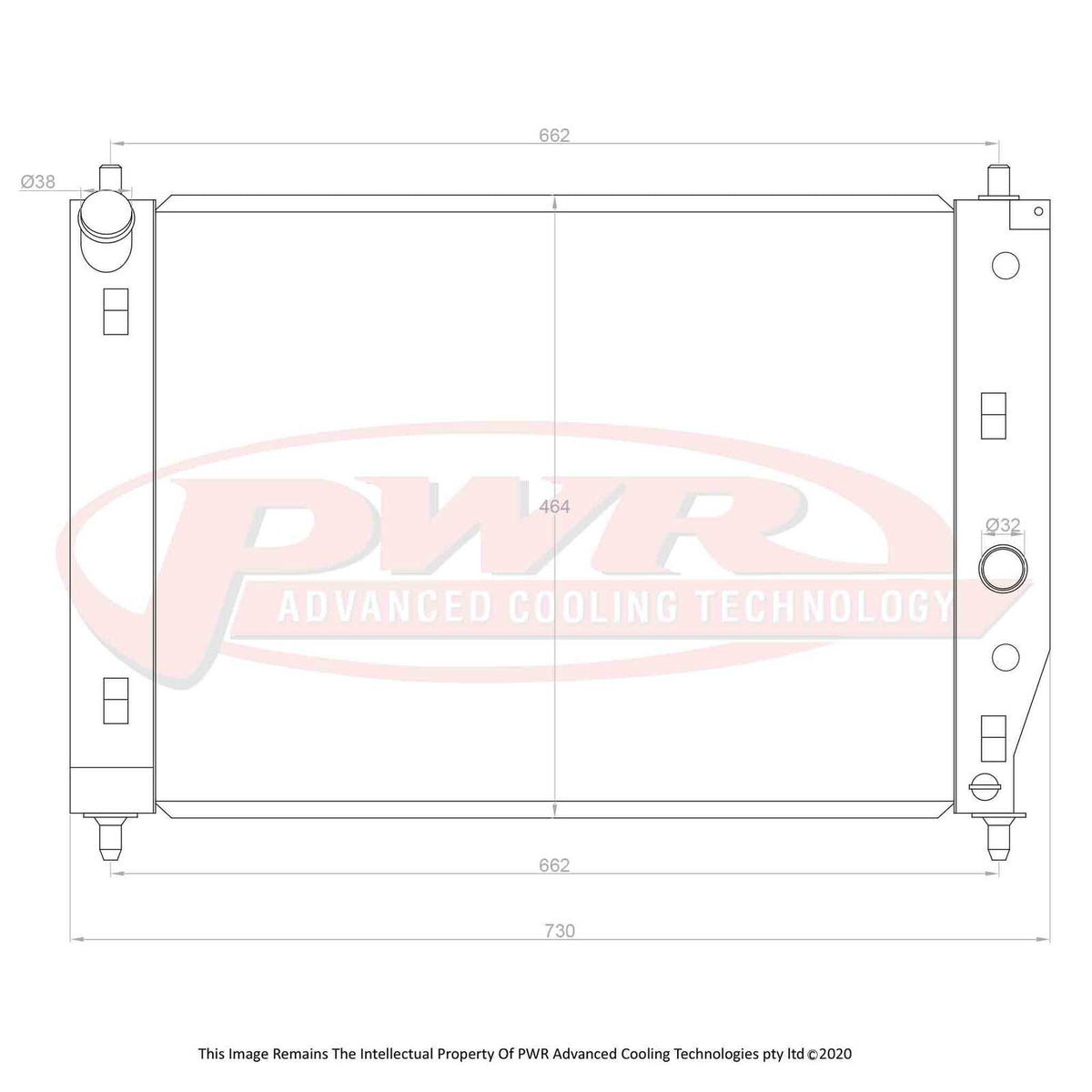 PWR 42mm Radiator - Chevrolet Corvette C6 05-13