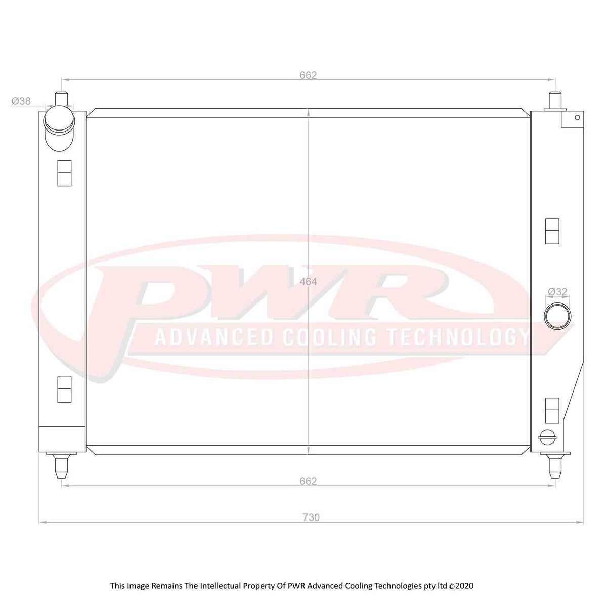 PWR 42mm Radiator - Chevrolet Corvette C6 05-13