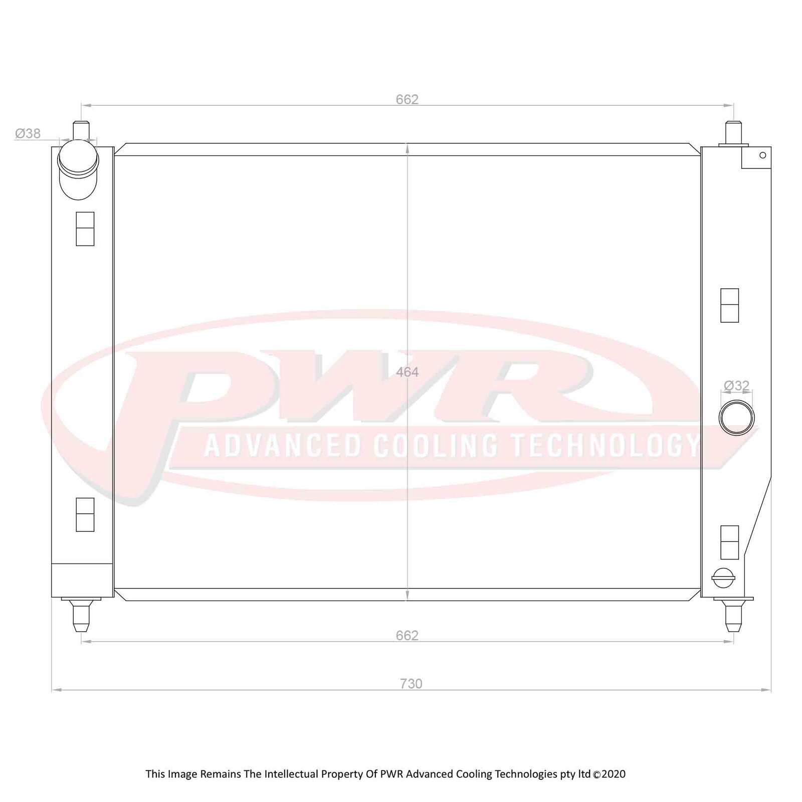 PWR 42mm Radiator - Chevrolet Corvette C6 05-13
