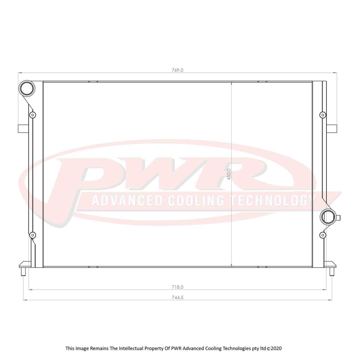 PWR Elite Series 42mm Radiator - Audi TT RS/RS3 11-13