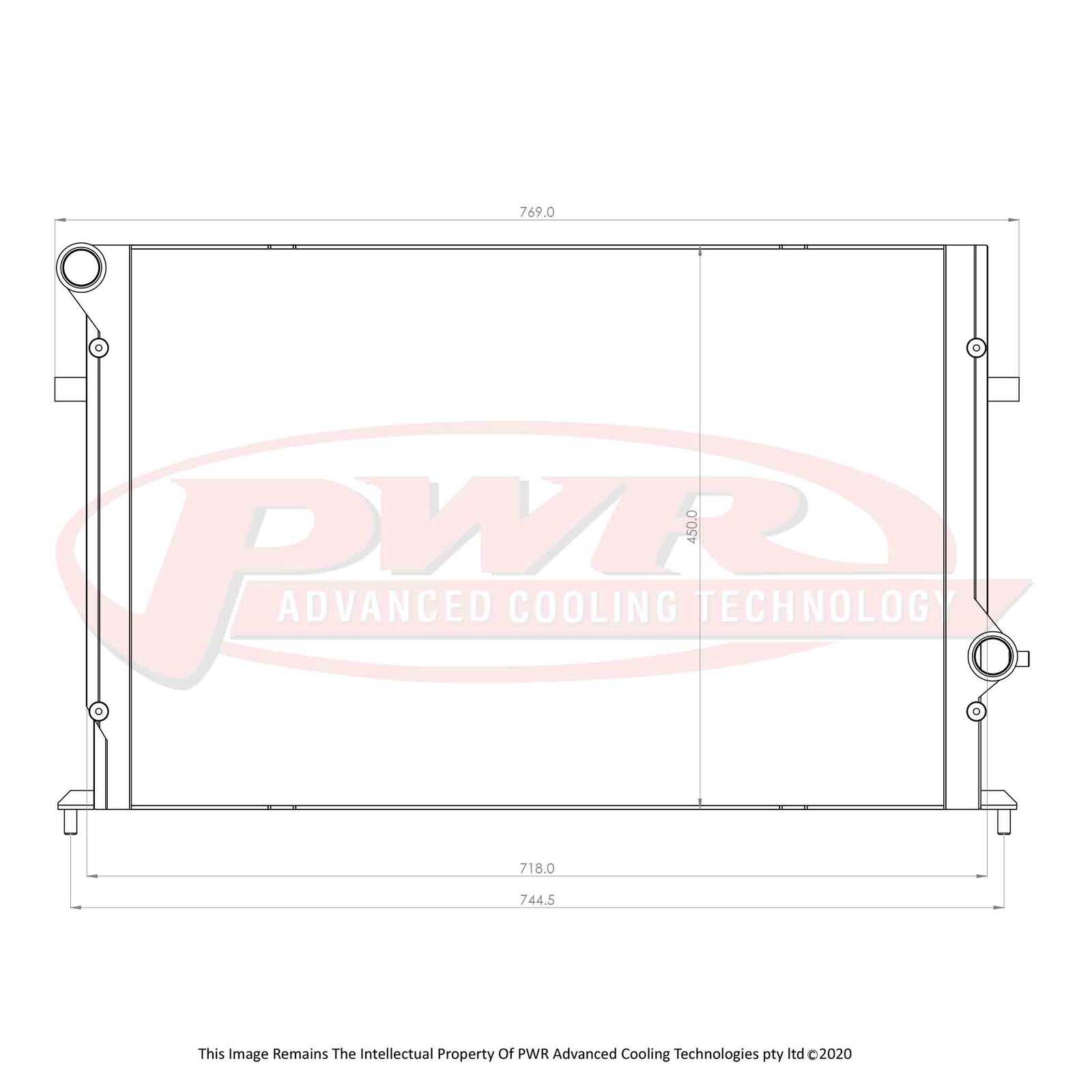 PWR Elite Series 42mm Radiator - Audi TT RS/RS3 11-13