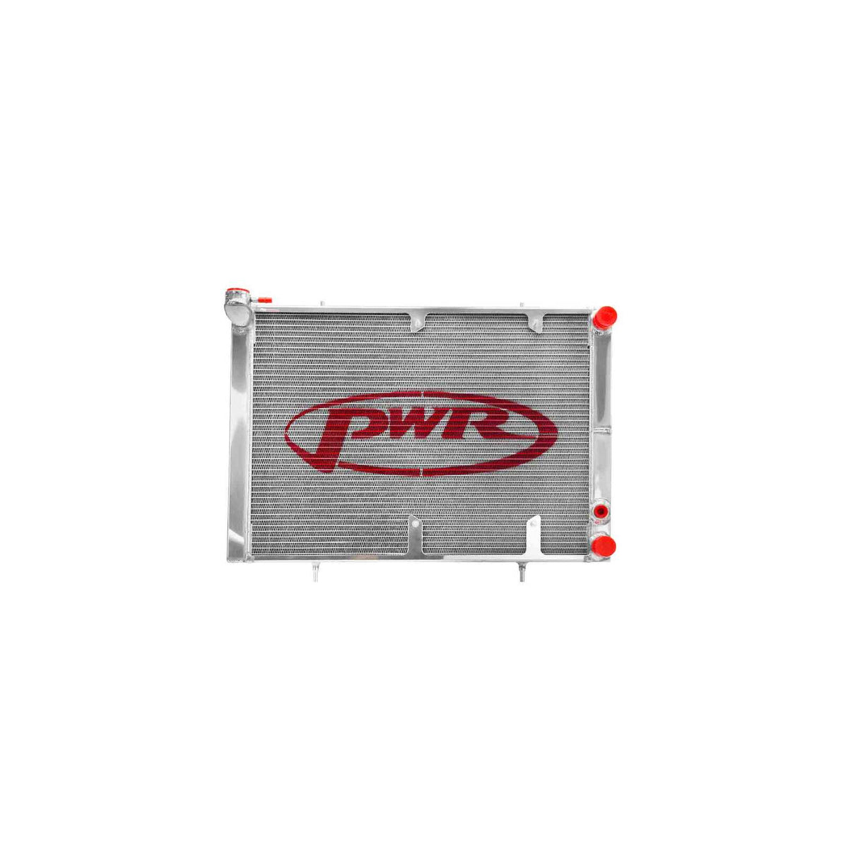 PWR 55mm 2-Pass Crossflow Radiator - Nissan Skyline R32 GTR 89-94 w/ Offset 16" SPAL Fan Mounts