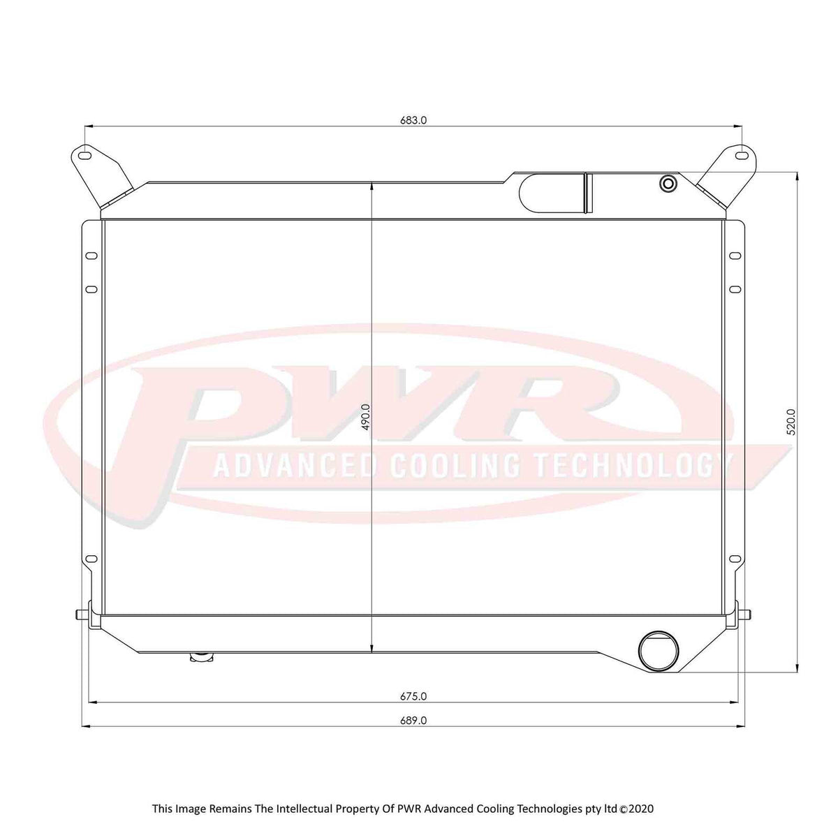 PWR 42mm Radiator - Nissan 300ZX Z31 83-89