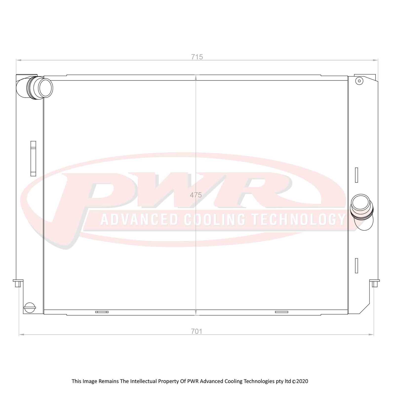 PWR 55mm Elite Series Radiator - BMW M3 E92 V8 07-13