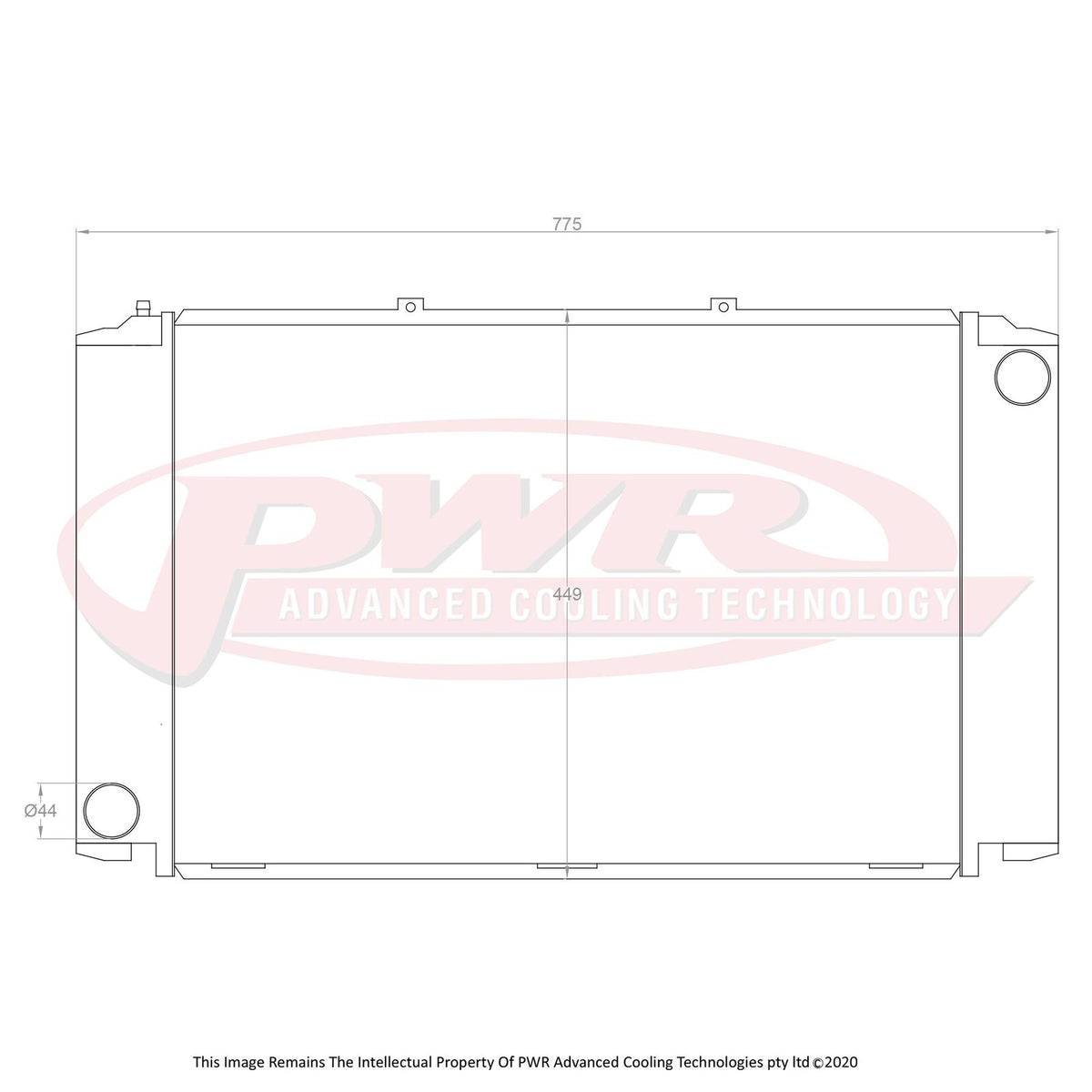 PWR 55mm Radiator - Porsche 928 S4 V8 87-89