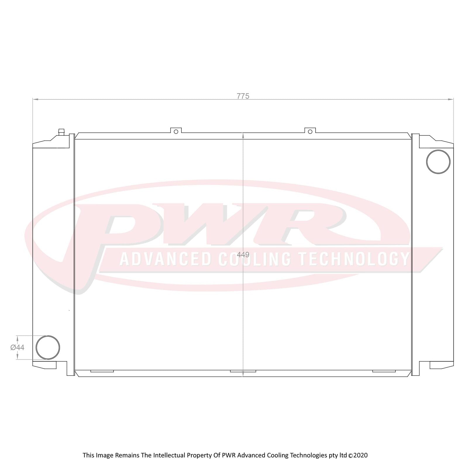 PWR 55mm Radiator - Porsche 928 S4 V8 87-89