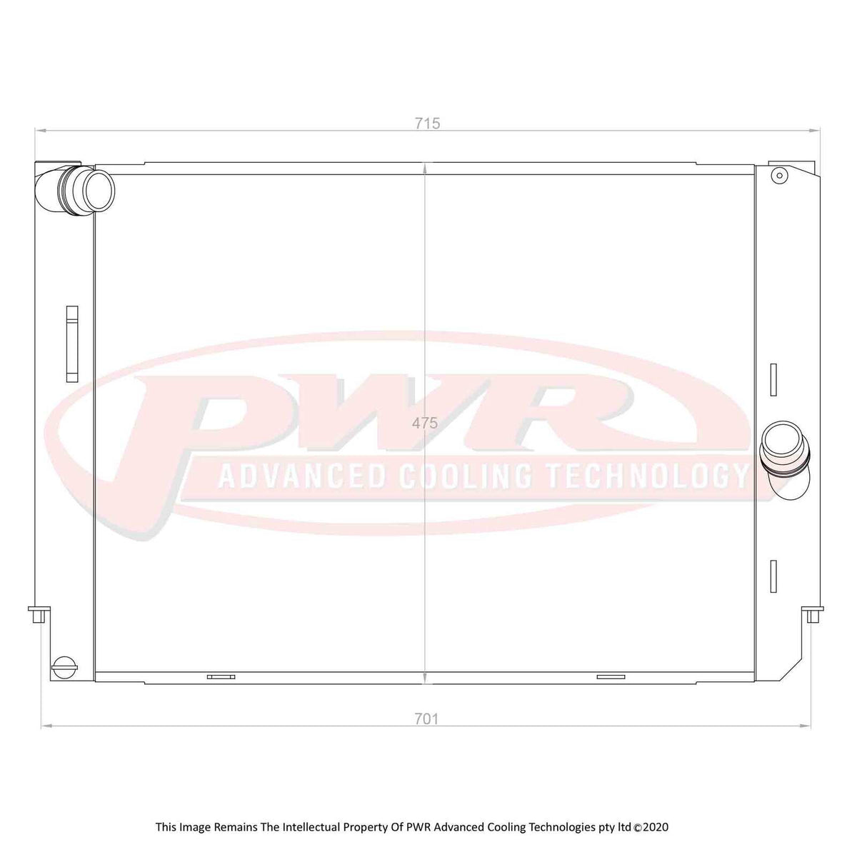 PWR 42mm Radiator - BMW M3 E90/E92 07-13