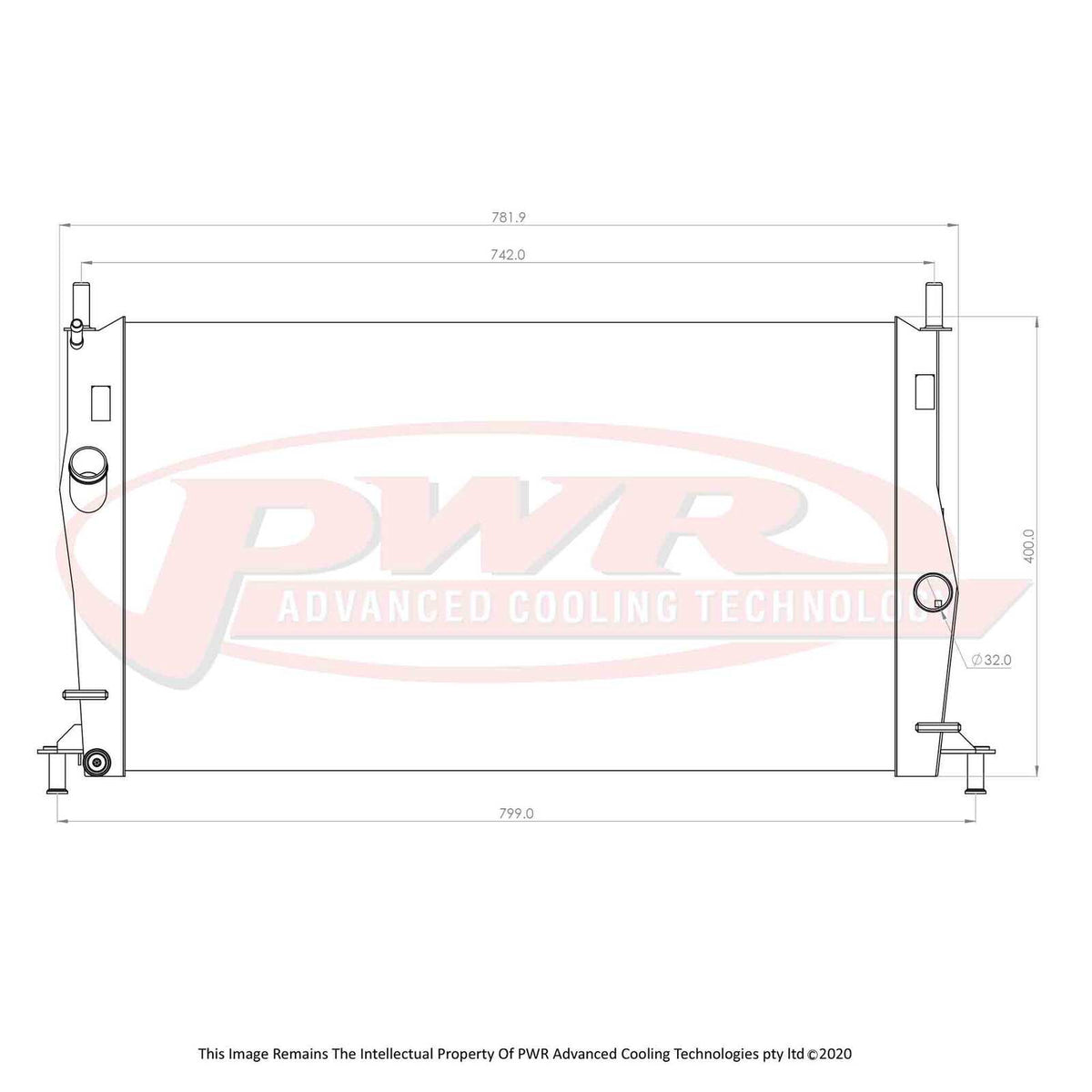 PWR 42mm Radiator - Ford Focus XR5 06-11