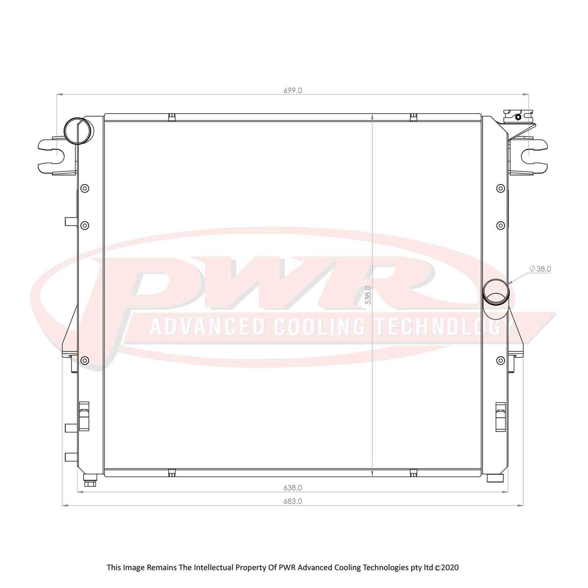 PWR 32mm Radiator - Jeep Wrangler JK 3.6L 07-18
