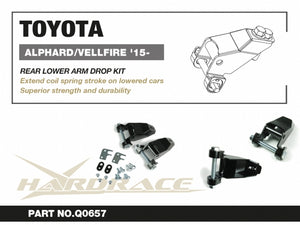 Hardrace Rear Lower Arm Drop Kit - Toyota Alphard AH30