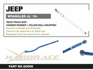 Hardrace Rear Track Bar Adj Lift 0-4" V2 - Jeep Wrangler JL