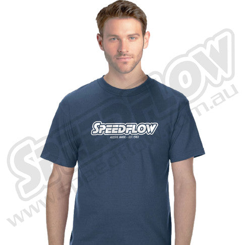Speedflow Logo Tee - Blue - X-Large